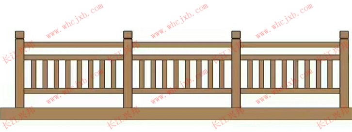 仿木纹围栏模具